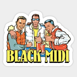 b l a c k  mi d i Sticker